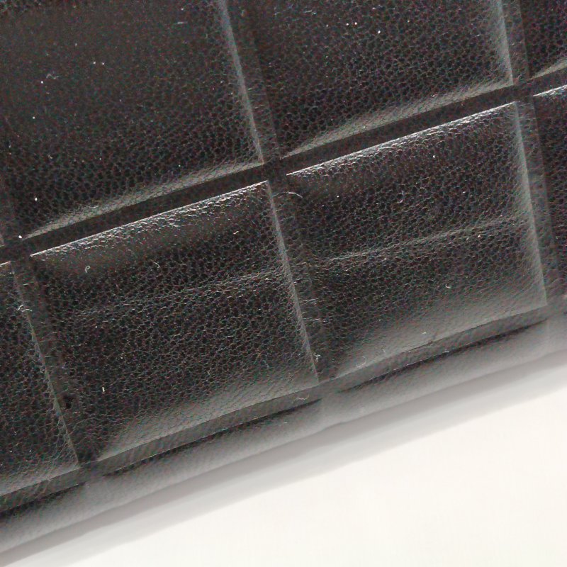 CHANEL中古黑金冰格兩摺錢包-18