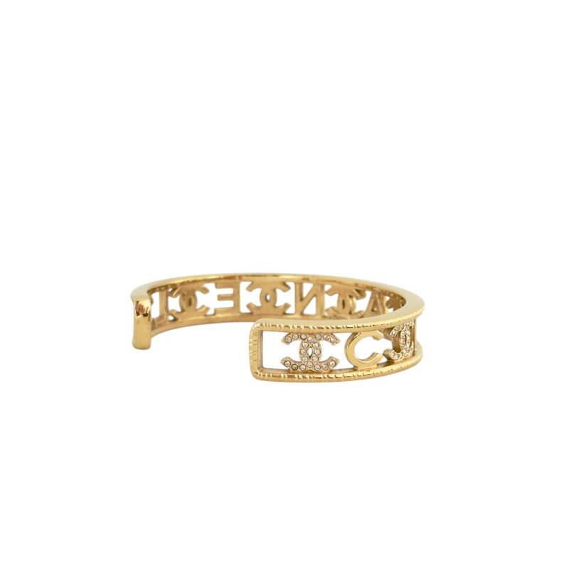 CHANEL CC 水鑽 手環-3