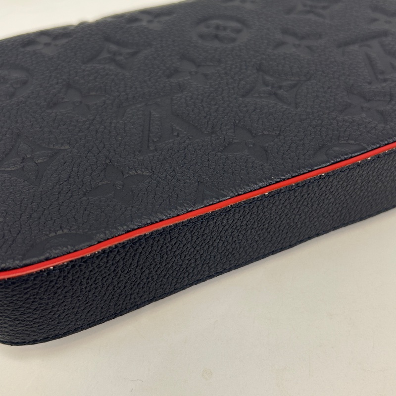 LV 海軍藍牛皮壓紋三合一信封鏈包M64099-10