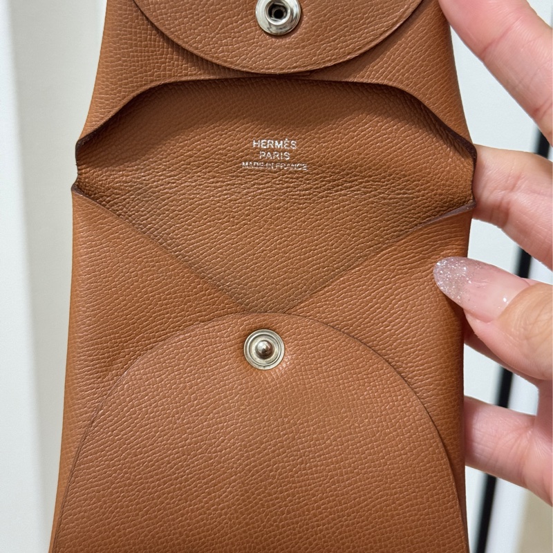 愛馬仕Hermès 零錢包/零錢袋/大地色/豆乾包-9