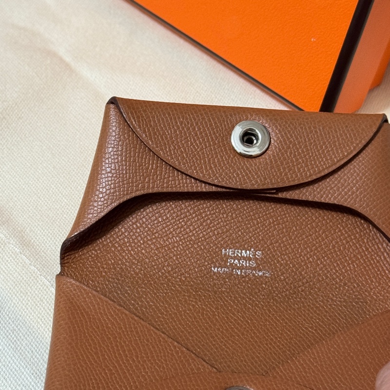 愛馬仕Hermès 零錢包/零錢袋/大地色/豆乾包-10