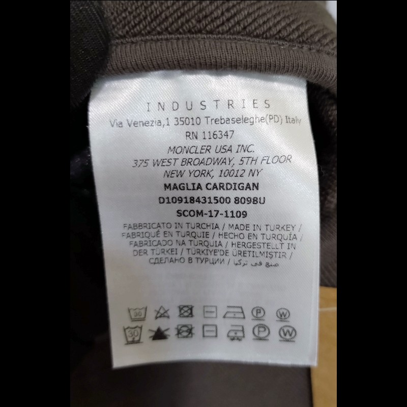 Moncler 灰色棉質男夾克-12