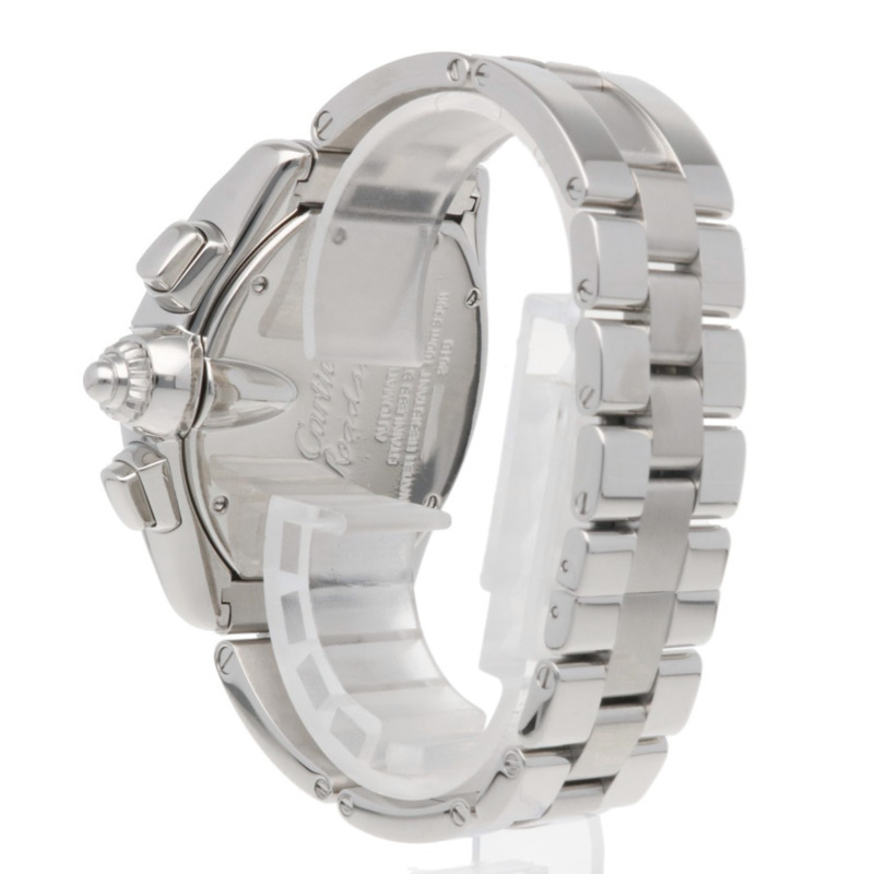 卡地亞 Roadster 計時腕錶，不鏽鋼材質，2618 自動上鍊機芯，已翻新，男士款-4