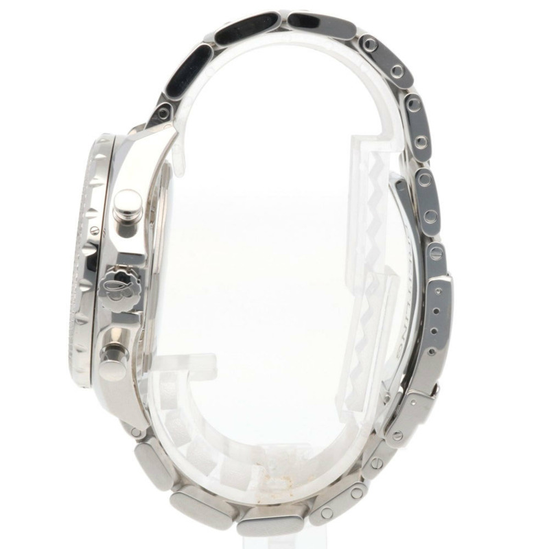 百年靈賓利男士自動上鍊不鏽鋼計時腕錶 A13362，已翻新-3