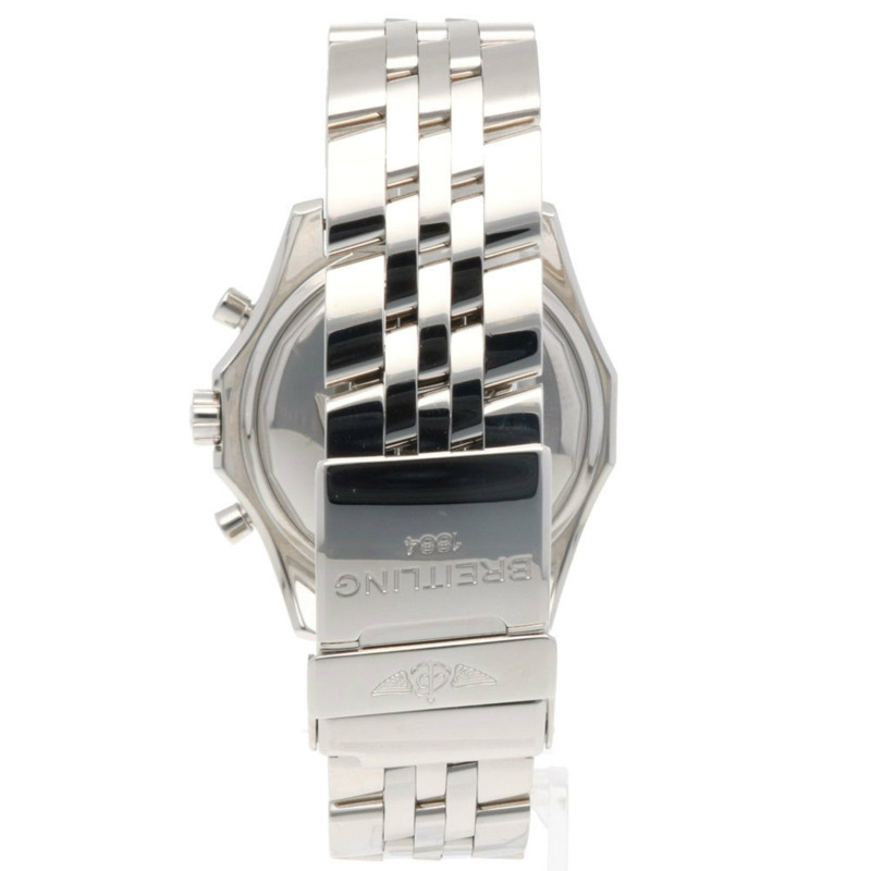 百年靈賓利男士自動上鍊不鏽鋼計時腕錶 A13362，已翻新-5