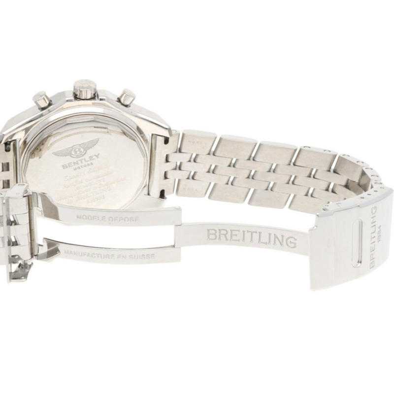 百年靈賓利男士自動上鍊不鏽鋼計時腕錶 A13362，已翻新-8