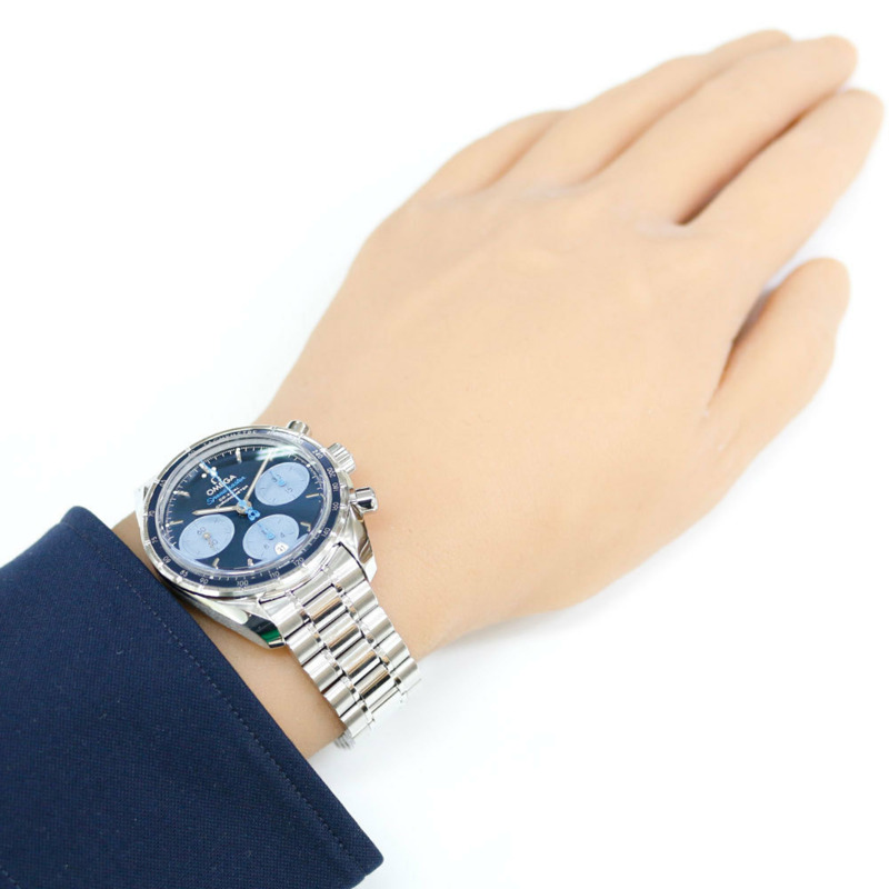 歐米茄超霸系列腕錶，不鏽鋼材質，型號32430385003002，自動機械錶，男錶，歐米茄計時碼錶-1