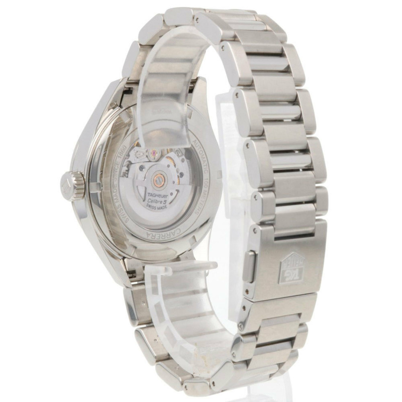 TAG Heuer 豪雅卡萊拉 Calibre 5 腕錶，不銹鋼 WAR201E 自動機械錶，已翻新，男士 HEUER-4