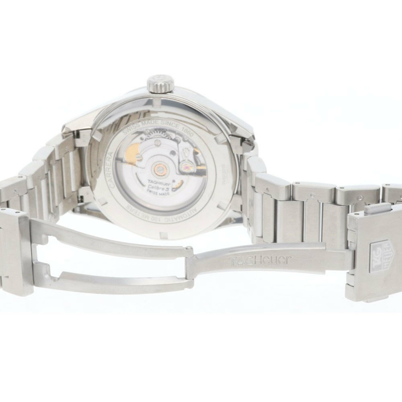 TAG Heuer 豪雅卡萊拉 Calibre 5 腕錶，不銹鋼 WAR201E 自動機械錶，已翻新，男士 HEUER-8