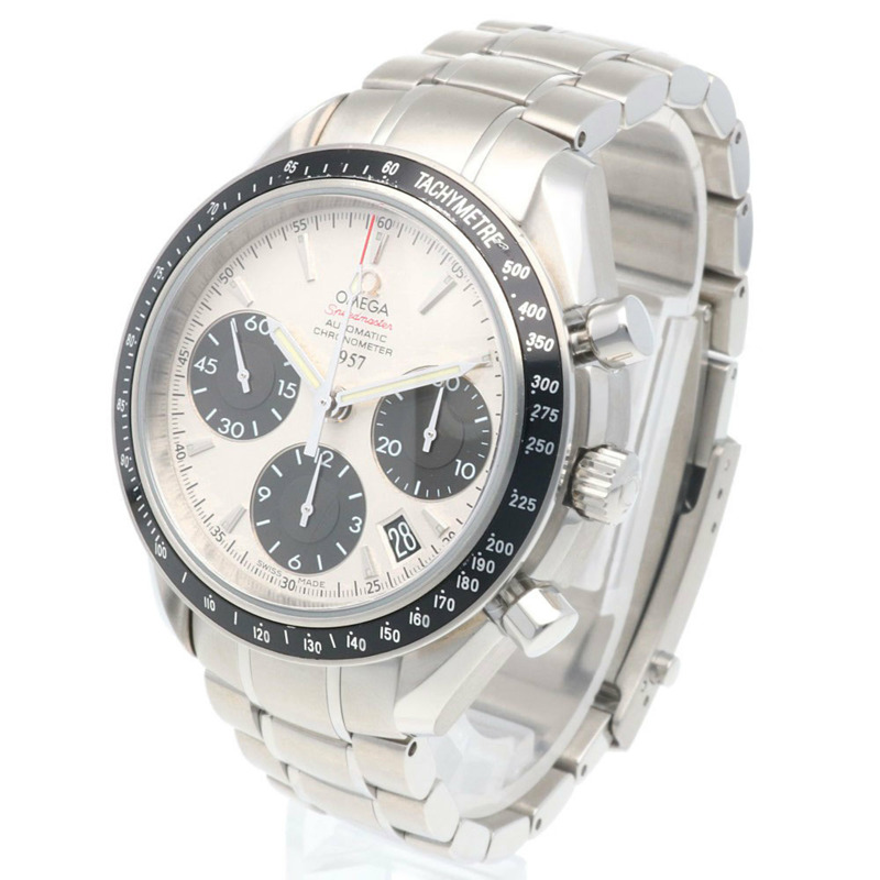 歐米茄超霸系列腕錶，不鏽鋼材質，型號323.30.40.40.02.001，自動上鍊，已翻新，編號80957XXX，男士歐米茄計時碼表1957限量版，日本限量2009枚。-2
