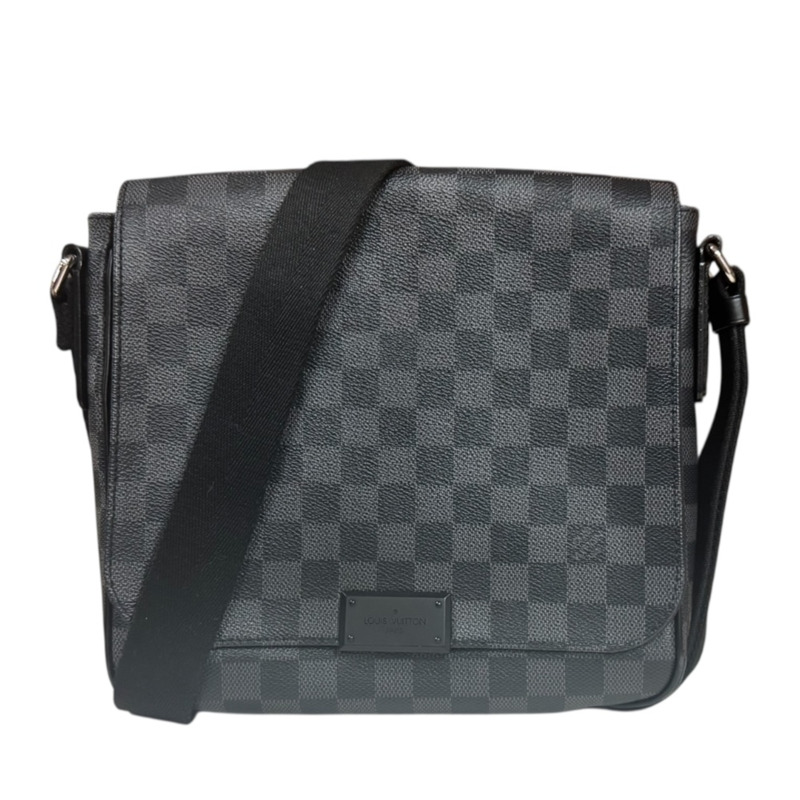 路易威登 District PM Damier Graphite 背包包 N41260，黑色，男士，LOUIS VUITTON-0