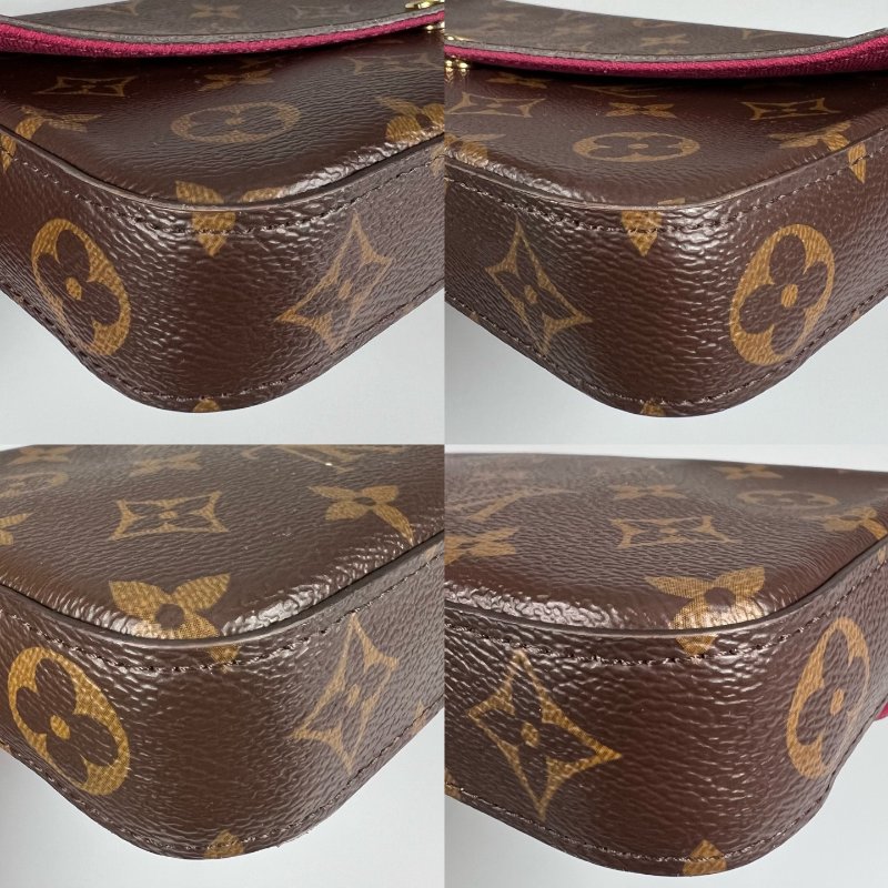 LV M61276/晶片款 老花信封三合一包-15