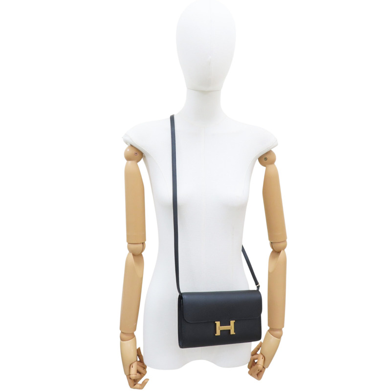 黑色 Epsom牛皮 Constance To Go Wallet 肩背包 Z刻【HERMES 愛馬仕】 Z刻-8