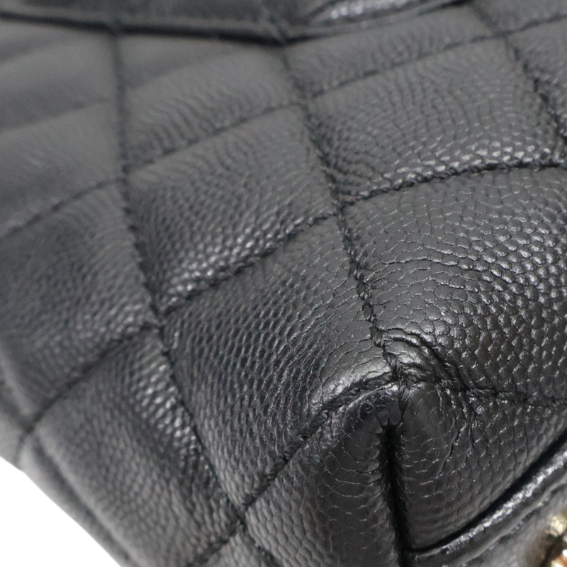 黑色 荔枝紋 菱格紋 牛皮 Coco Handle 29 兩用包 金釦 (無卡)【CHANEL 香奈兒】 A92992-12