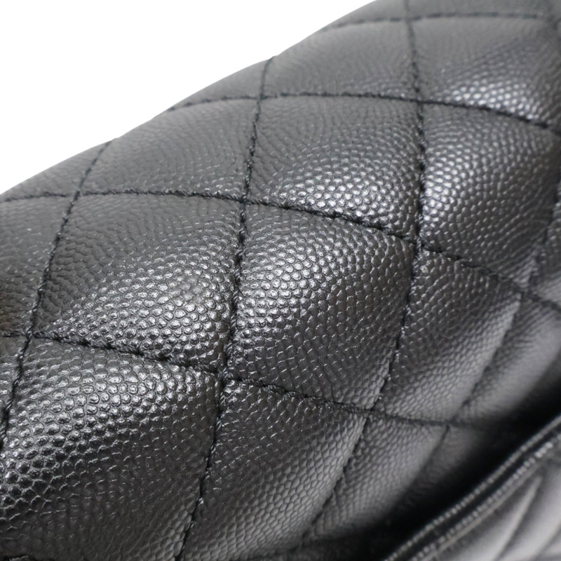 黑色 荔枝紋 菱格紋 牛皮 Coco Handle 29 兩用包 金釦 (無卡)【CHANEL 香奈兒】 A92992-14