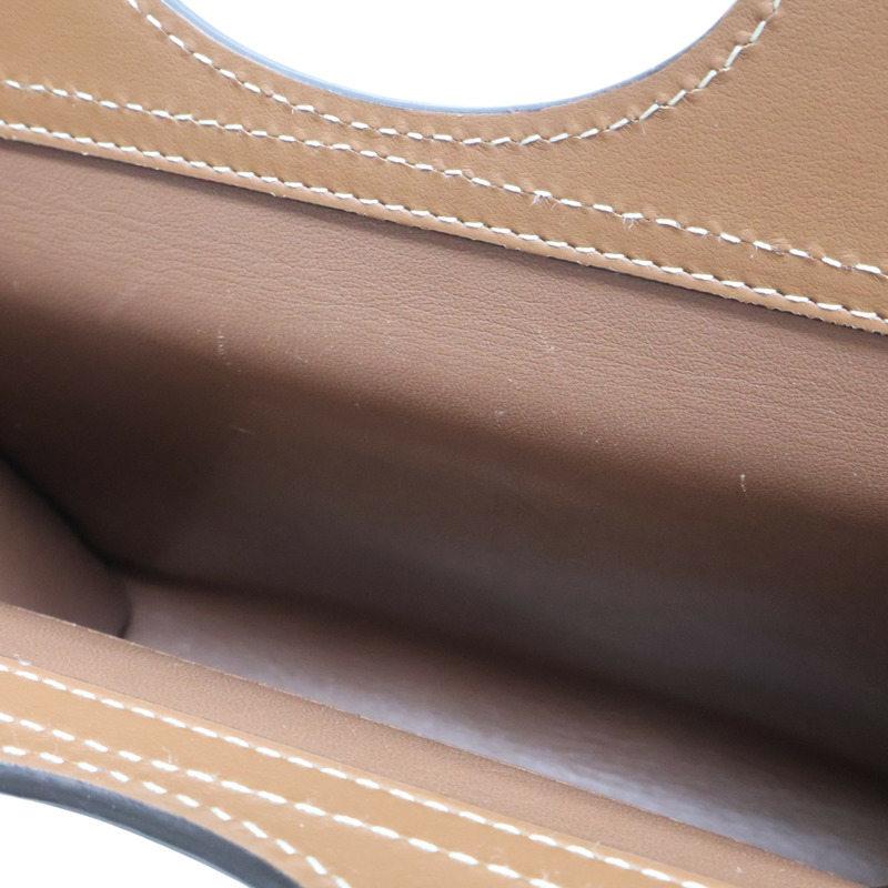 棕色 牛皮 mini pocket bag 肩背包【BURBERRY 巴寶莉】 8014776-5