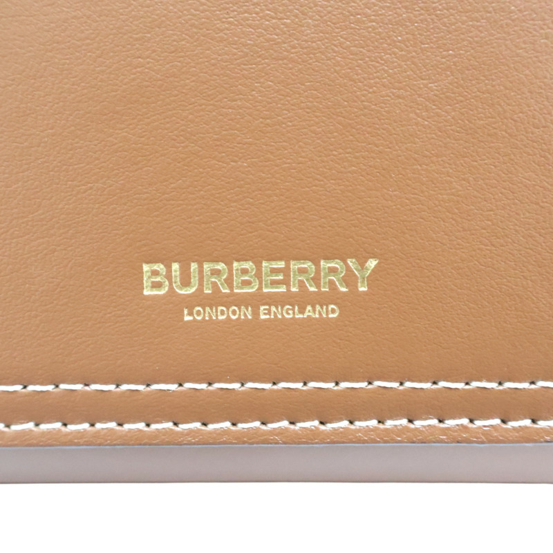 棕色 牛皮 mini pocket bag 肩背包【BURBERRY 巴寶莉】 8014776-10