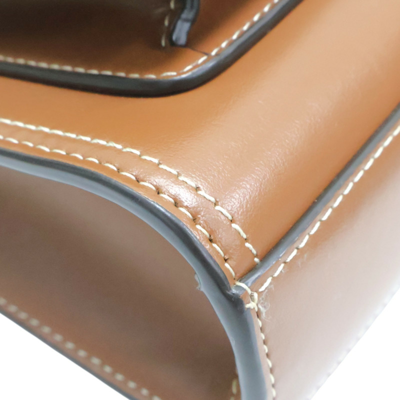 棕色 牛皮 mini pocket bag 肩背包【BURBERRY 巴寶莉】 8014776-13