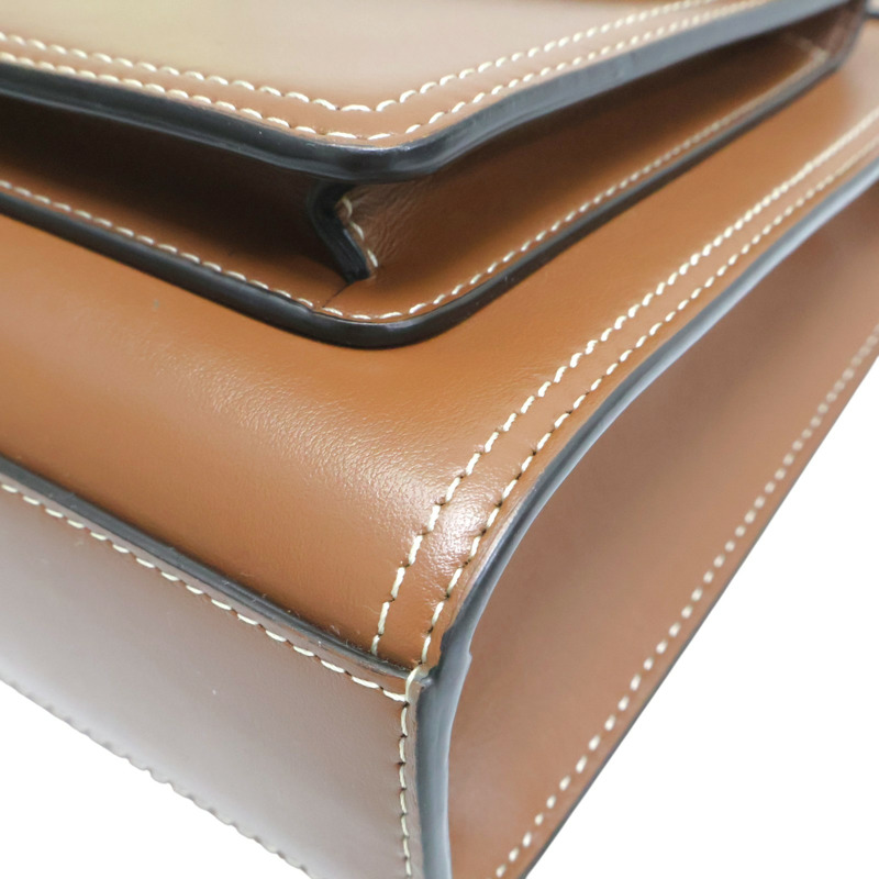 棕色 牛皮 mini pocket bag 肩背包【BURBERRY 巴寶莉】 8014776-14