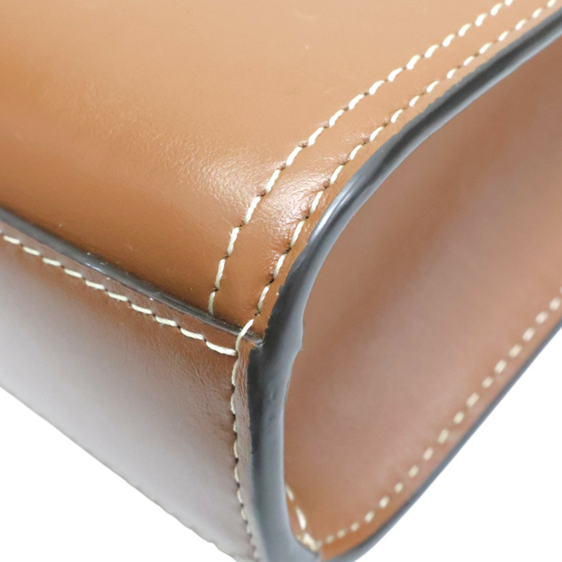 棕色 牛皮 mini pocket bag 肩背包【BURBERRY 巴寶莉】 8014776-16