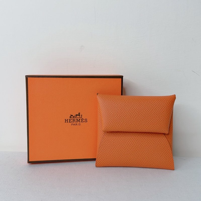 HERMES 全新Bastia拼色零錢包-0