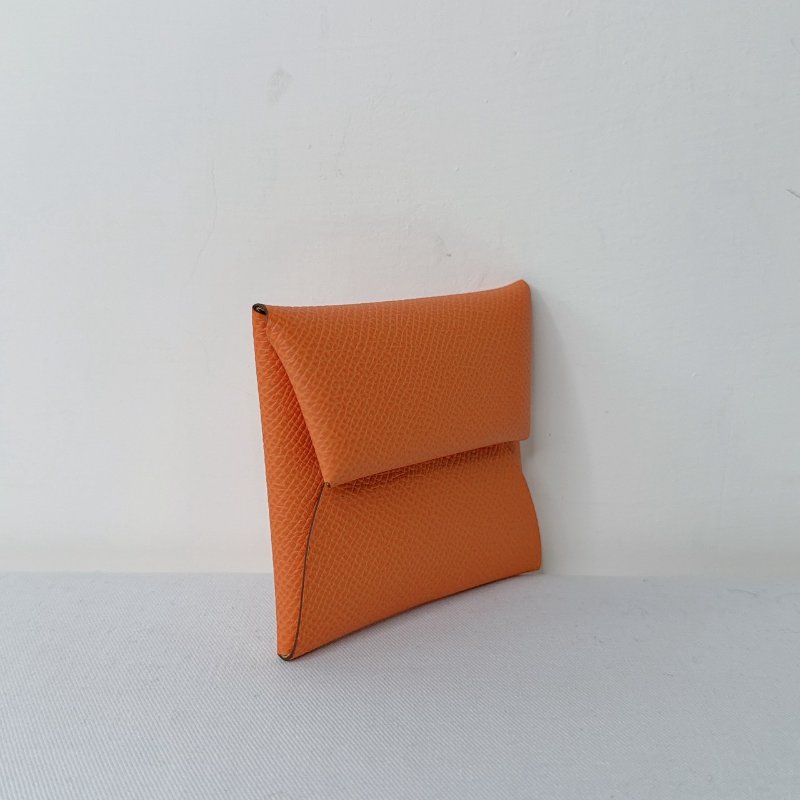 HERMES 全新Bastia拼色零錢包-3