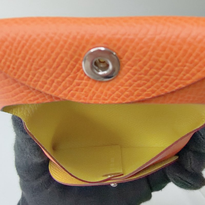 HERMES 全新Bastia拼色零錢包-7