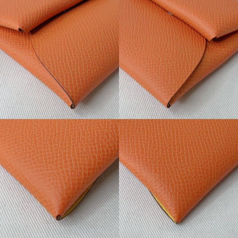 HERMES 全新Bastia拼色零錢包-10