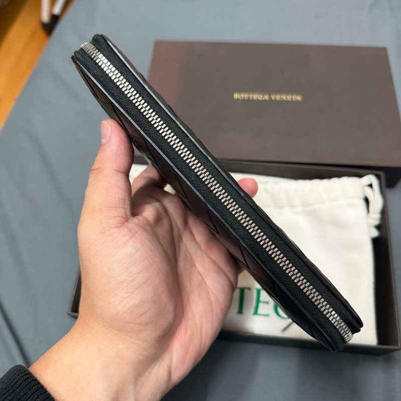 Bv新款大編織拉鍊長夾-3