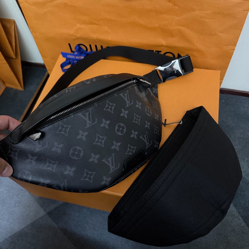 Lv新款黑花腰包（M46035 ) 芯片款-8