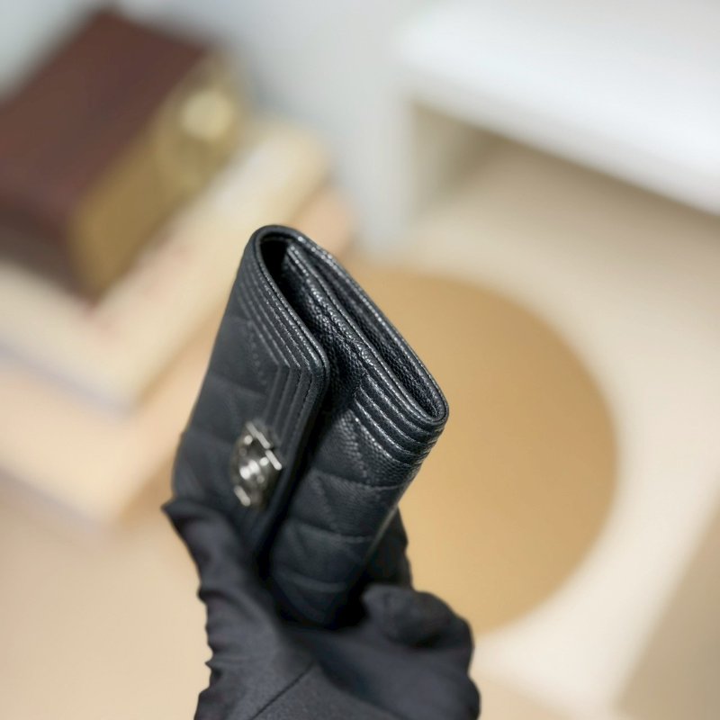 🏷Chanel 香奈兒.Boy 卡夾零錢包 芯片款-5