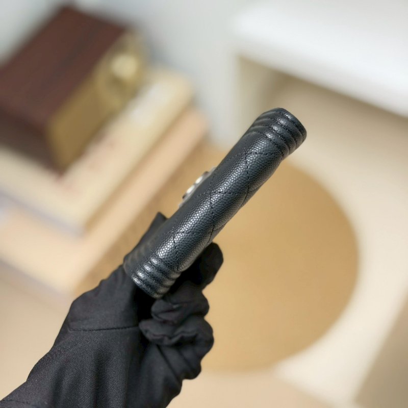 🏷Chanel 香奈兒.Boy 卡夾零錢包 芯片款-13