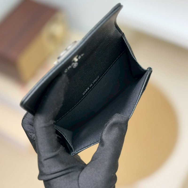 🏷Chanel 香奈兒.Boy 卡夾零錢包 芯片款-16