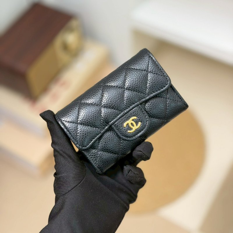 🏷Chanel 香奈兒．Coco 卡夾零錢包 芯片款-0