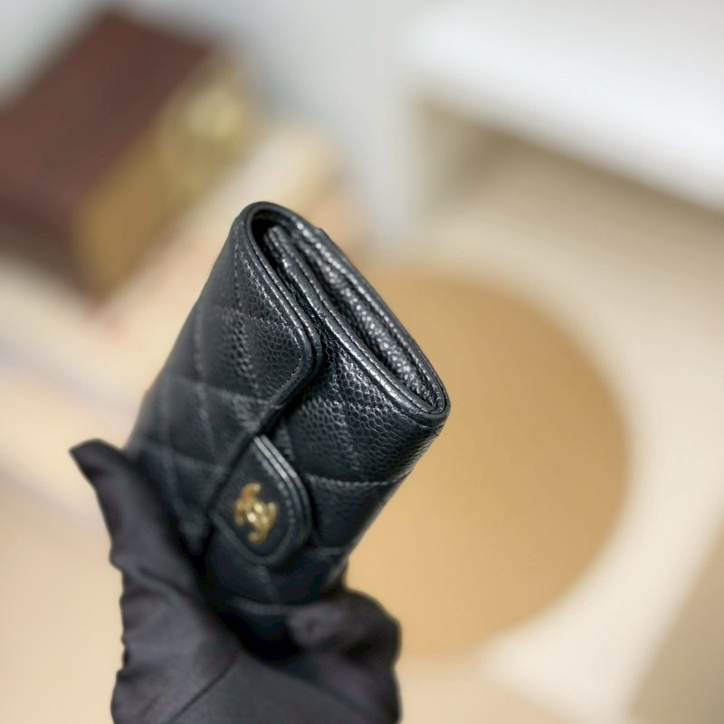 🏷Chanel 香奈兒．Coco 卡夾零錢包 芯片款-5