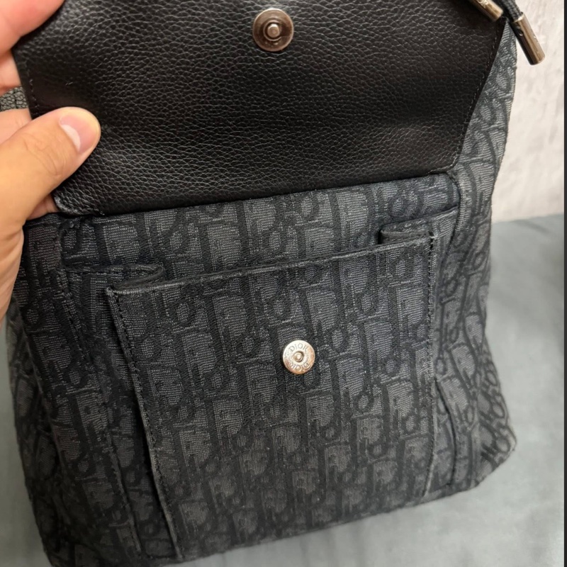 Dior雙肩包Motion Oblique拼皮背包書包-9