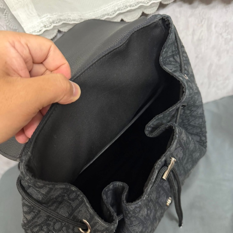 Dior雙肩包Motion Oblique拼皮背包書包-13