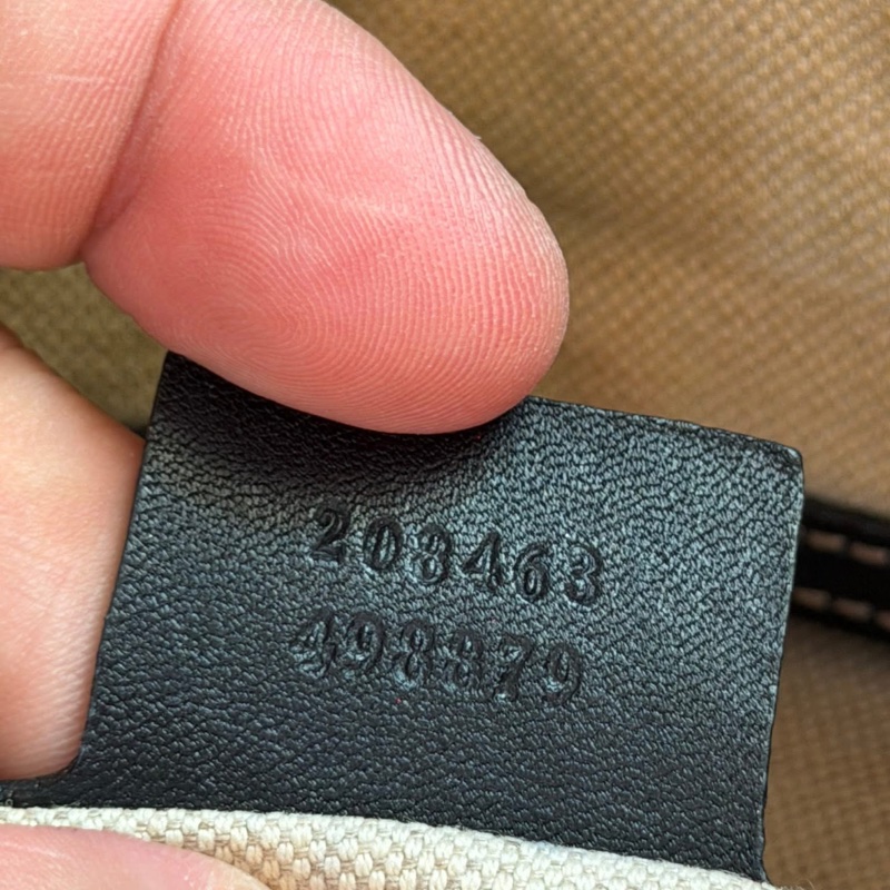 Gucci 咖啡色經典雙G防水PVC公事包-8