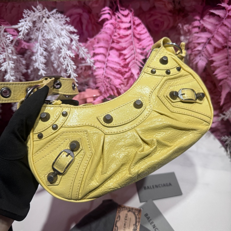 Balenciaga 巴黎世家機車包/月牙包/王吉娜古董精品-6