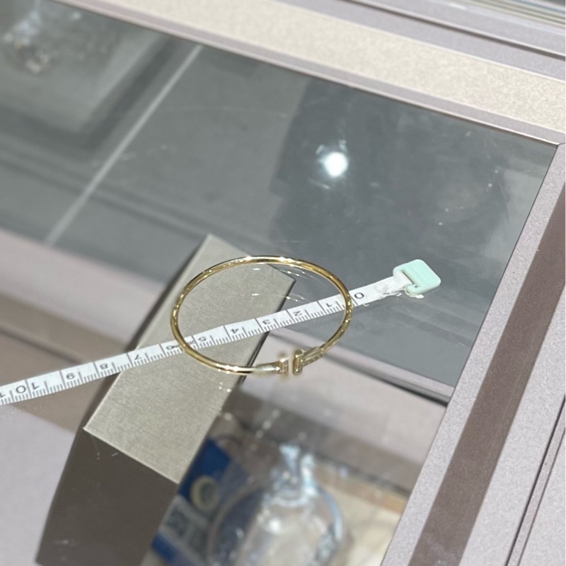 Tiffany蒂芙尼 双T镶钻手镯黄金-6