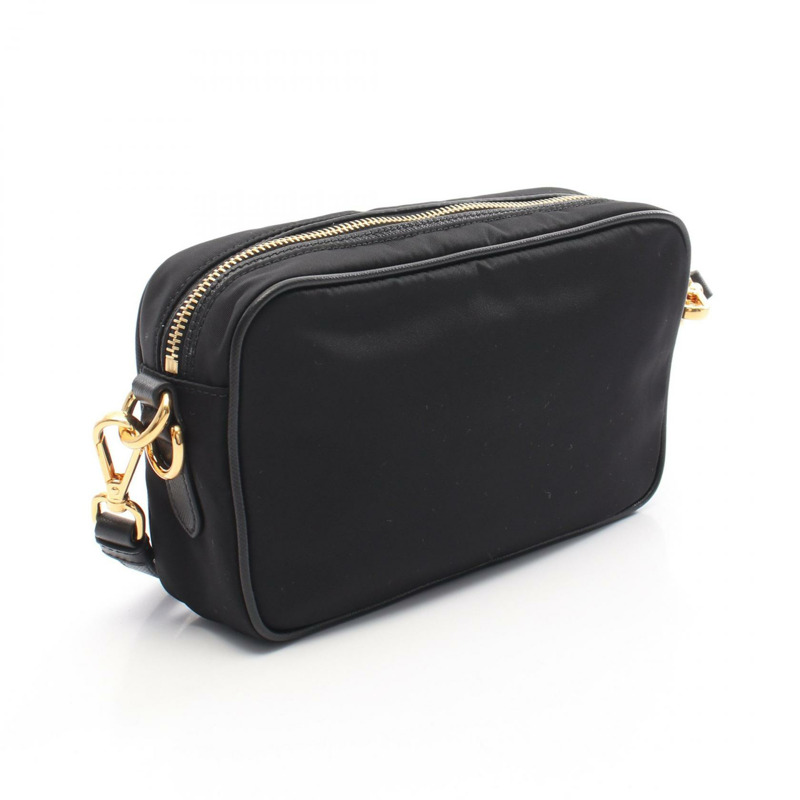 PRADA TESSUTO + SAFFIANO 單肩包 BT0773 尼龍皮革 黑色 二手 女士-1