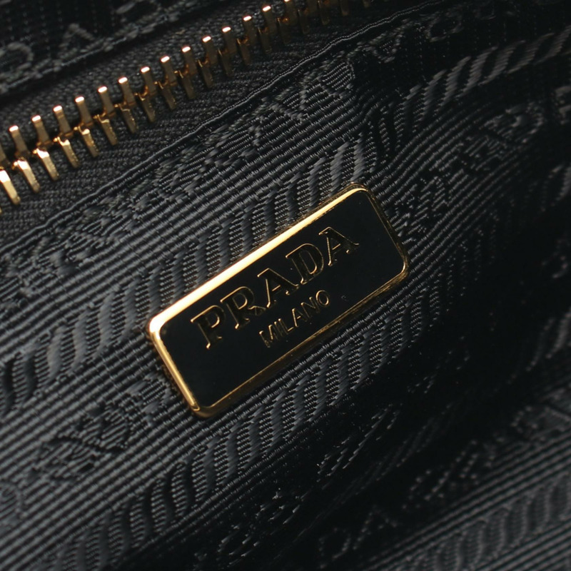 PRADA TESSUTO + SAFFIANO 單肩包 BT0773 尼龍皮革 黑色 二手 女士-3