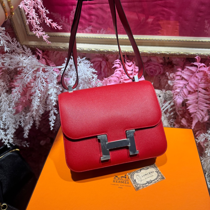Hermes 康康包紅/王吉娜古董精品-0