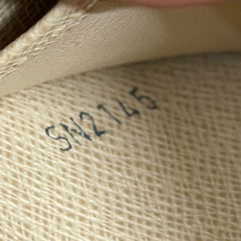 Lv白色棋盤格零錢包-7