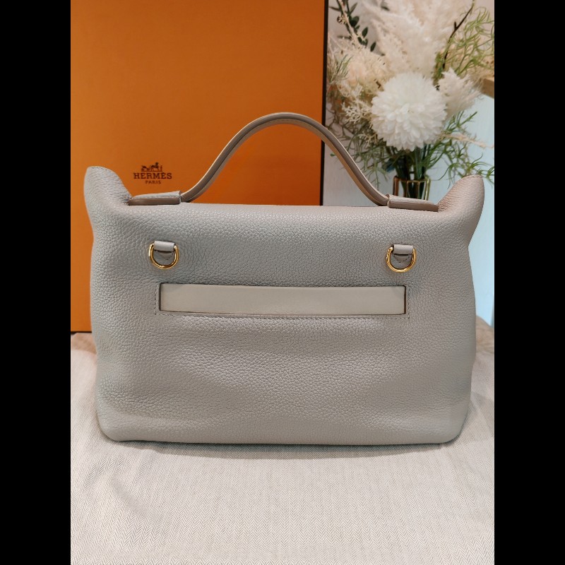 Hermes 2424 29 冰川灰x奶油黃-1