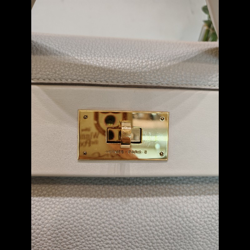 Hermes 2424 29 冰川灰x奶油黃-11