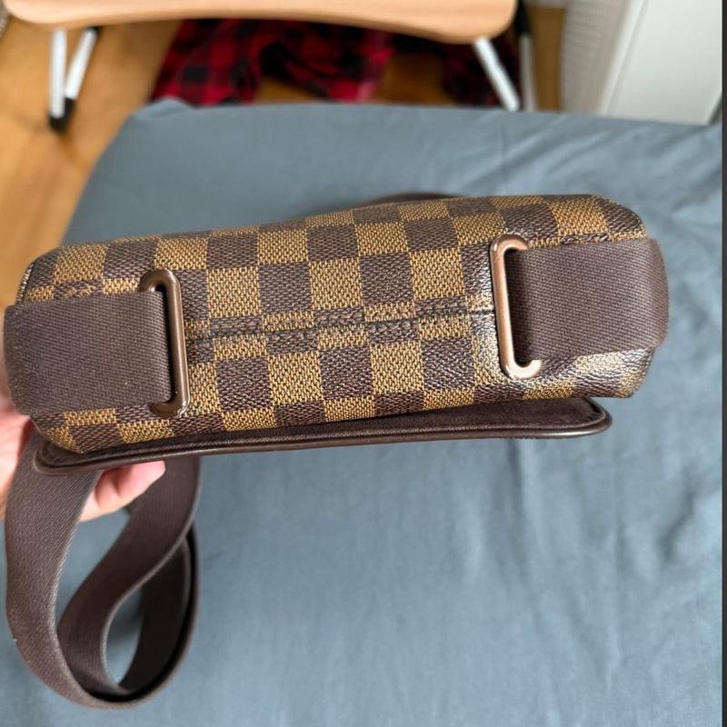 Lv棋盤格紋翻蓋斜背書（N51210）停產-3