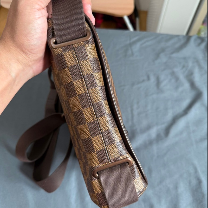 Lv棋盤格紋翻蓋斜背書（N51210）停產-4