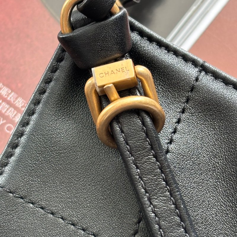 GD權志龍同款 ::CHANEL:: 25S  大號 TOTE 大托特 購物袋 黑金牛皮手提標 肩背包-5