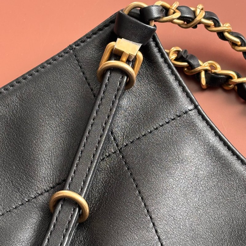 GD權志龍同款 ::CHANEL:: 25S  大號 TOTE 大托特 購物袋 黑金牛皮手提標 肩背包-6